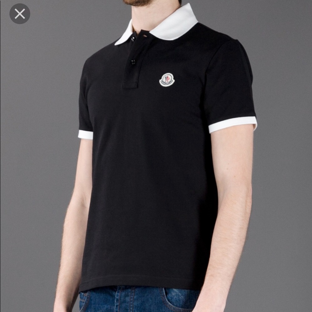 Moncler Black Polo XL